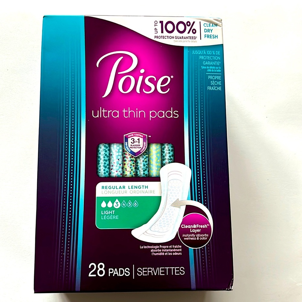 Poise Ultra Thin Pads-NEW